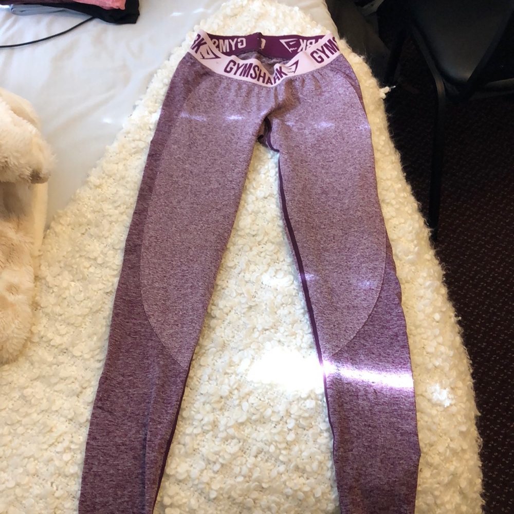 Gymshark Flex Low Rise Leggings. Size Small in Color Pink Marl